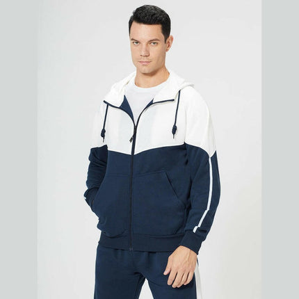 Men's casual fashion hooded zipper sweatshirt and pants two-piece set at €81.99