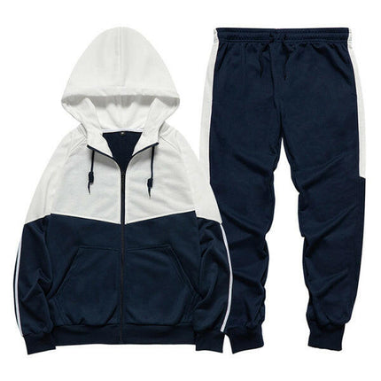 Men's casual fashion hooded zipper sweatshirt and pants two-piece set at €81.99