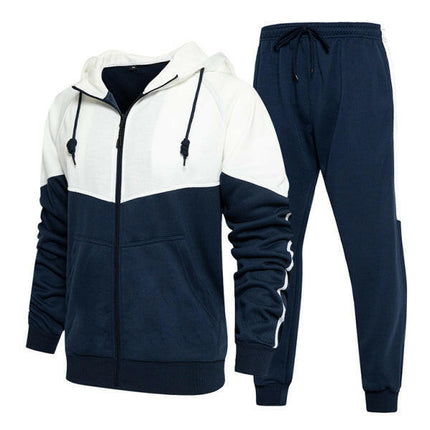 Men's casual fashion hooded zipper sweatshirt and pants two-piece set at €81.99