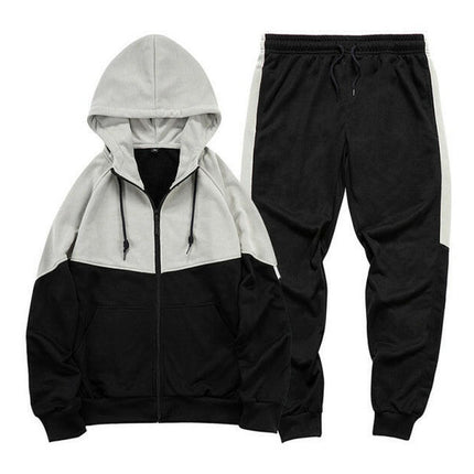 Men's casual fashion hooded zipper sweatshirt and pants two-piece set at €81.99