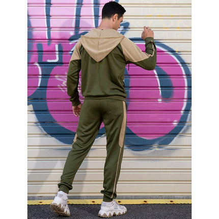 Men's casual fashion hooded zipper sweatshirt and pants two-piece set at €81.99