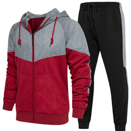 Men's casual fashion hooded zipper sweatshirt and pants two-piece set at €81.99