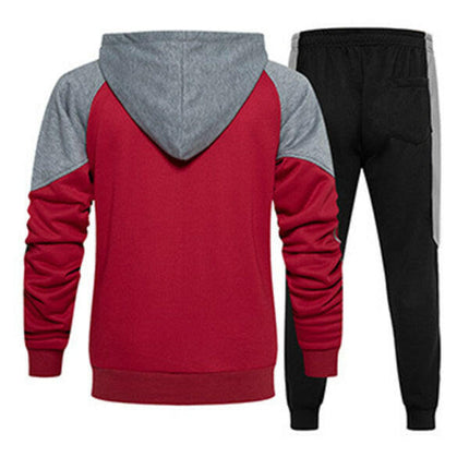 Men's casual fashion hooded zipper sweatshirt and pants two-piece set at €81.99