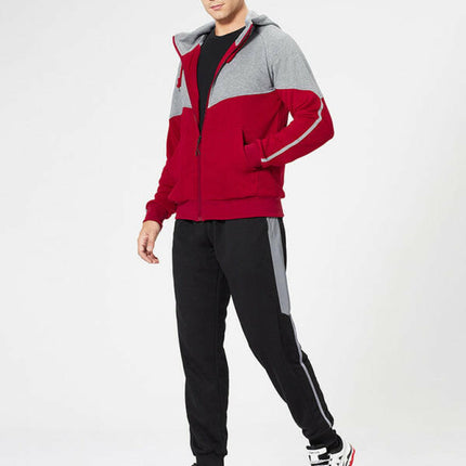 Men's casual fashion hooded zipper sweatshirt and pants two-piece set at €81.99