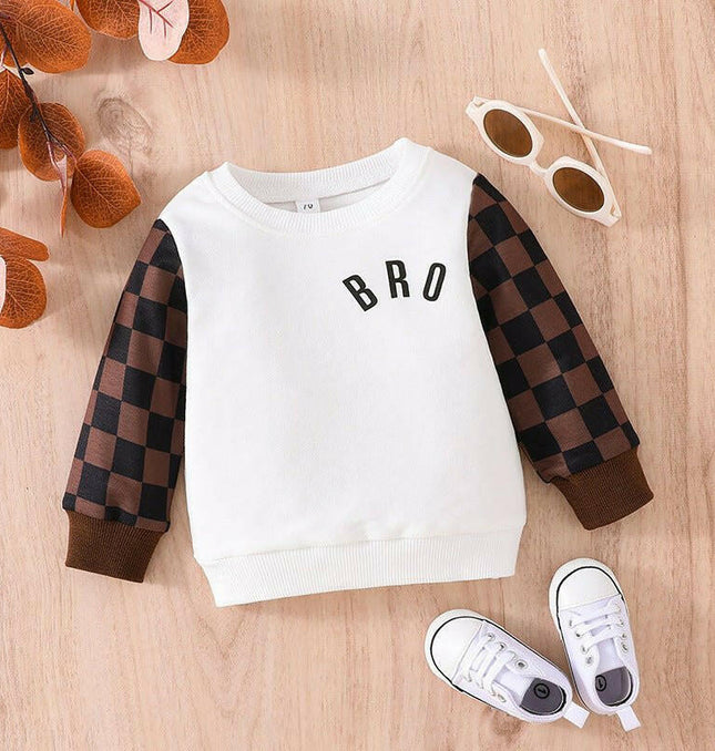 Baby Long-sleeved Plaid Sweater at €22.99