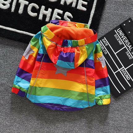 Kids Rainbow Hooded Coat at €59.99