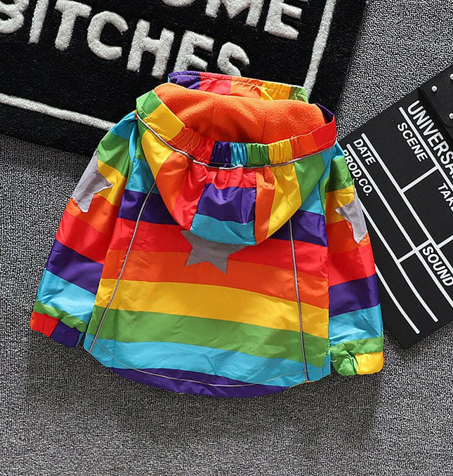 Kids Rainbow Hooded Coat at €59.99