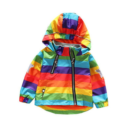 Kids Rainbow Hooded Coat at €59.99