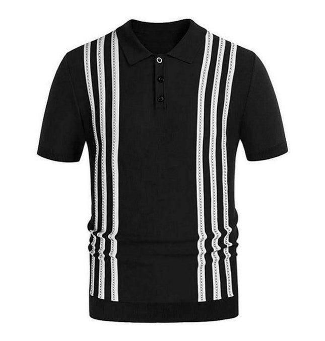 Men's Stripe Short Sleeve Polo Shirt at €19.99