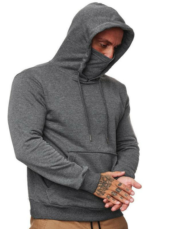 Men's Sweatshirt Hoodie Long Sleeve T-Shirt Call of Duty Sweatshirt Face Mask - GrozavuShop