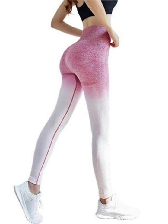 New elastic high waist sports slimming tight yoga pants - GrozavuShop