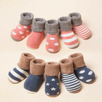New winter cotton socks baby socks thick cotton socks and Terry relent children baby socks - GrozavuShop