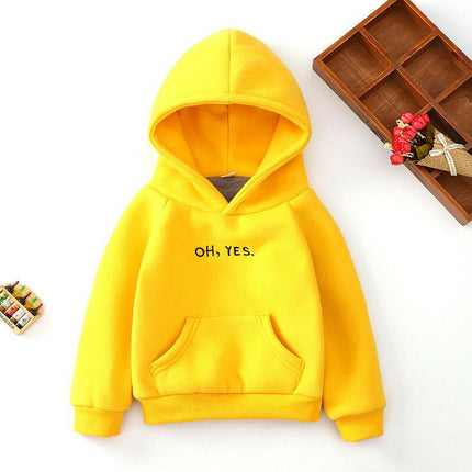 Oh Yes Solid Color Baby Hooded Sweater at €40.99