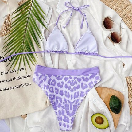 Purple Leopard Bikini at €34.99