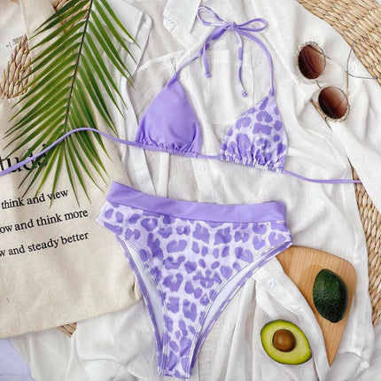 Purple Leopard Bikini at €34.99