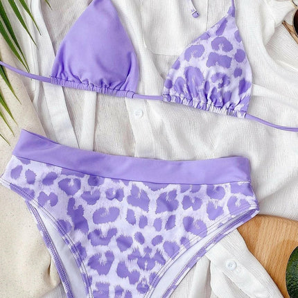 Purple Leopard Bikini at €34.99