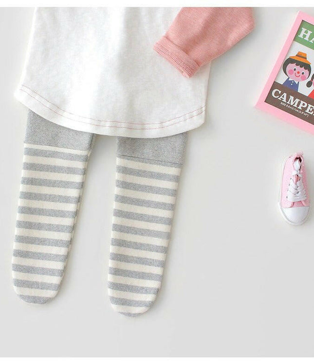 Baby Girl Stitched Tights - GrozavuShop