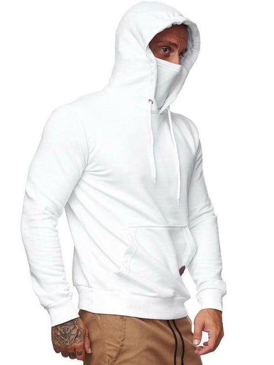 Sweatshirt Hooded Long Sleeve T-Shirt Men's Sweatshirt Mask - GrozavuShop