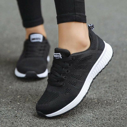 Women's Air Mesh Sneakers: Breathable Casual Flats, Trainers & Basket Tenis Feminino at €22.99