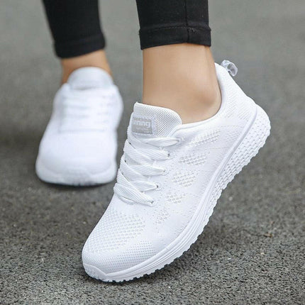 Women's Air Mesh Sneakers: Breathable Casual Flats, Trainers & Basket Tenis Feminino at €22.99