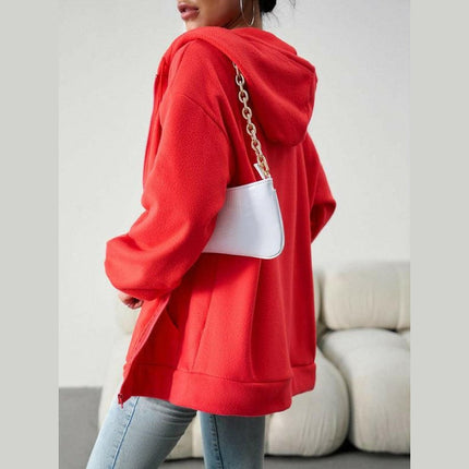 Women's Fashion Casual Loose Casual Sweater Cardigan Hooded Jacket at €76.99