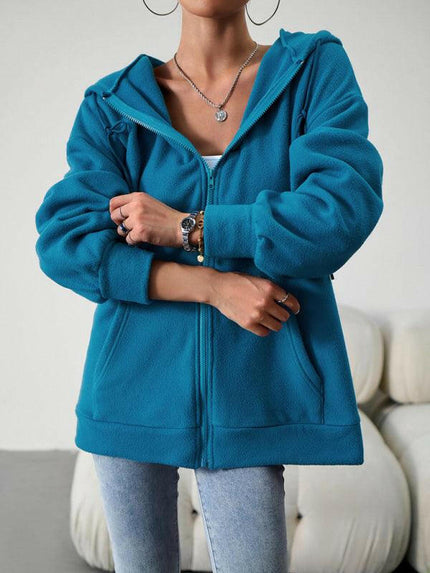 Women's Fashion Casual Loose Casual Sweater Cardigan Hooded Jacket at €76.99