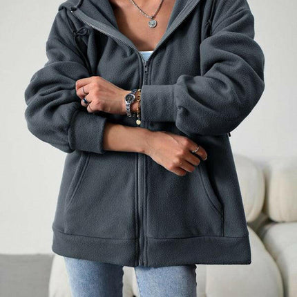 Women's Fashion Casual Loose Casual Sweater Cardigan Hooded Jacket at €76.99