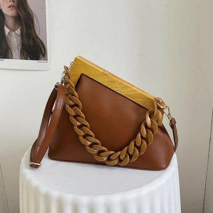 Wooden Handle Handbag at €78.99